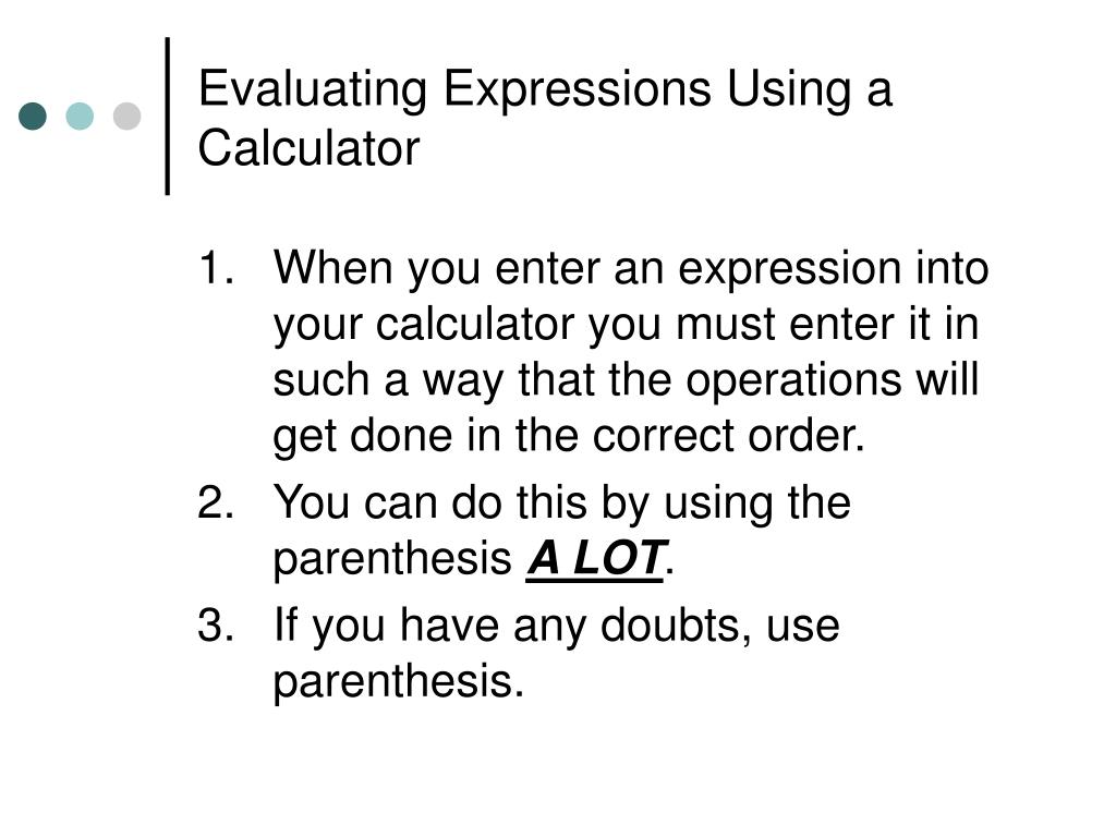 PPT The Order of Operations PowerPoint Presentation, free download