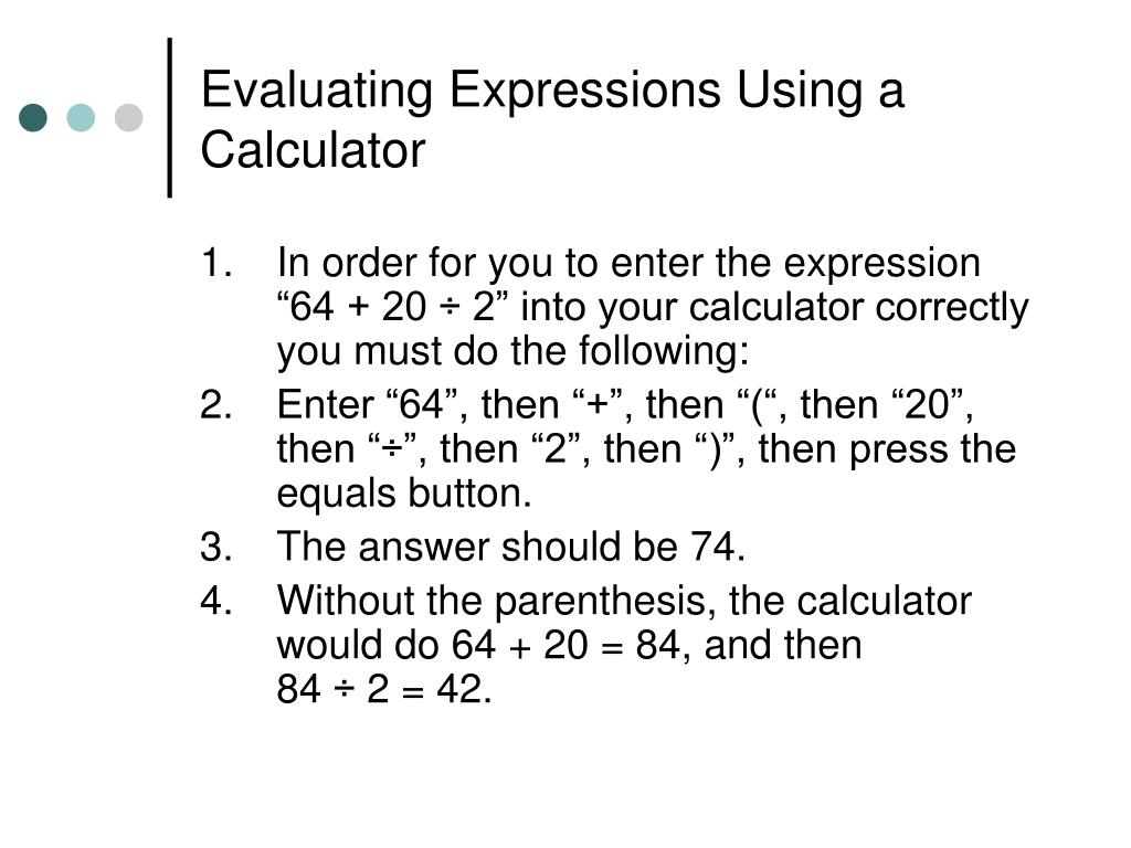 PPT The Order of Operations PowerPoint Presentation, free download