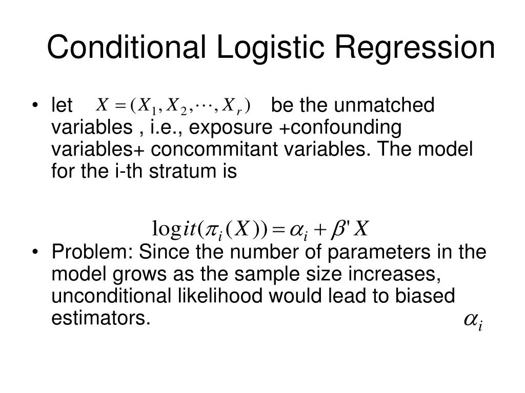 PPT Conditional Logistic Regression PowerPoint Presentation, free