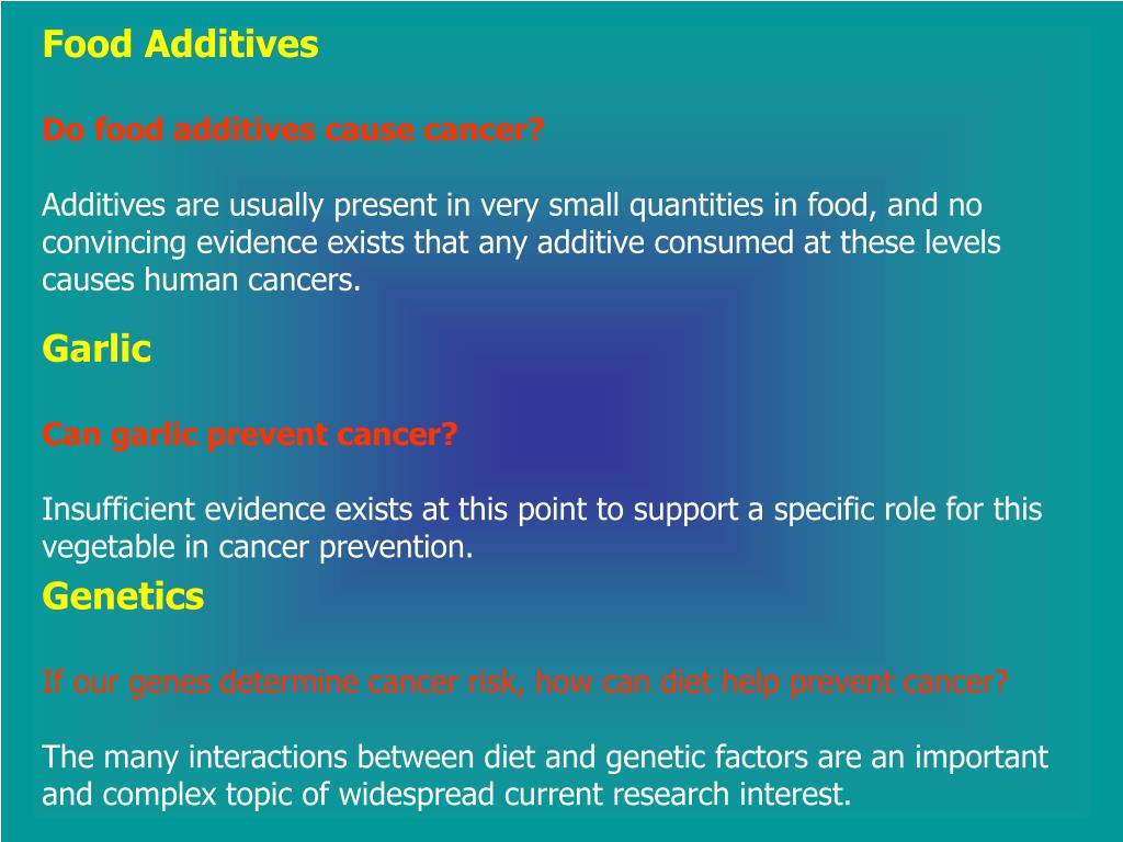 PPT American Cancer Society Guidelines on Nutrition and Physical