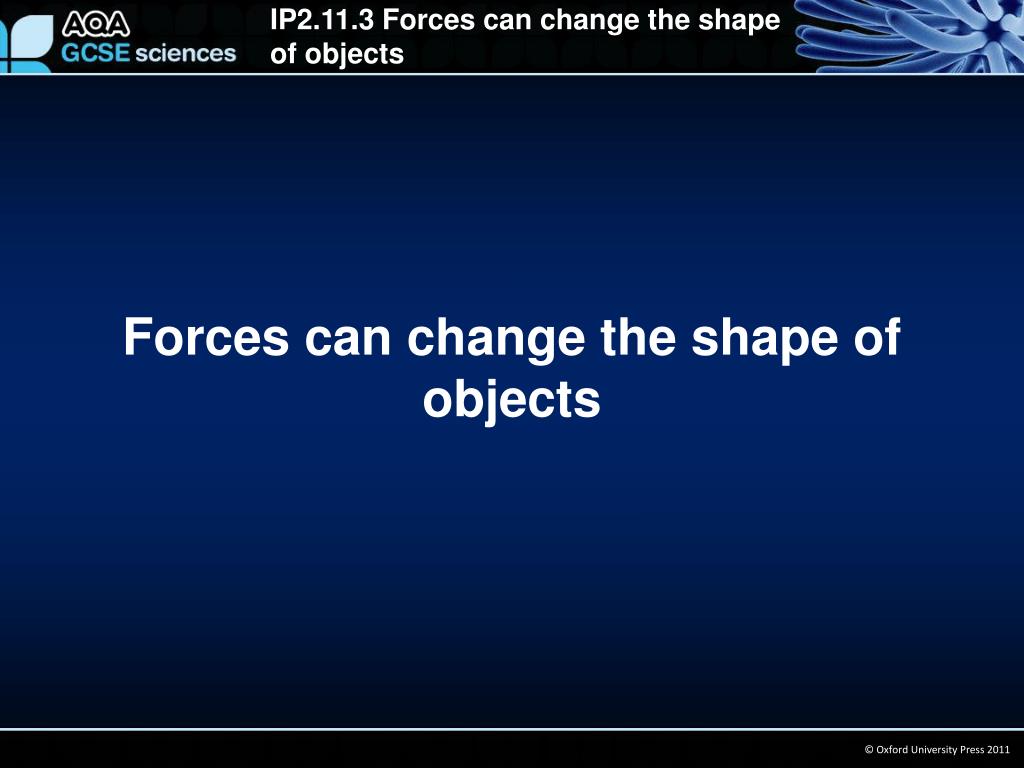 PPT Forces can change the shape of objects PowerPoint Presentation