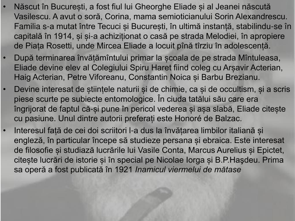 Ppt Mircea Eliade Powerpoint Presentation Free Download Id 3100365