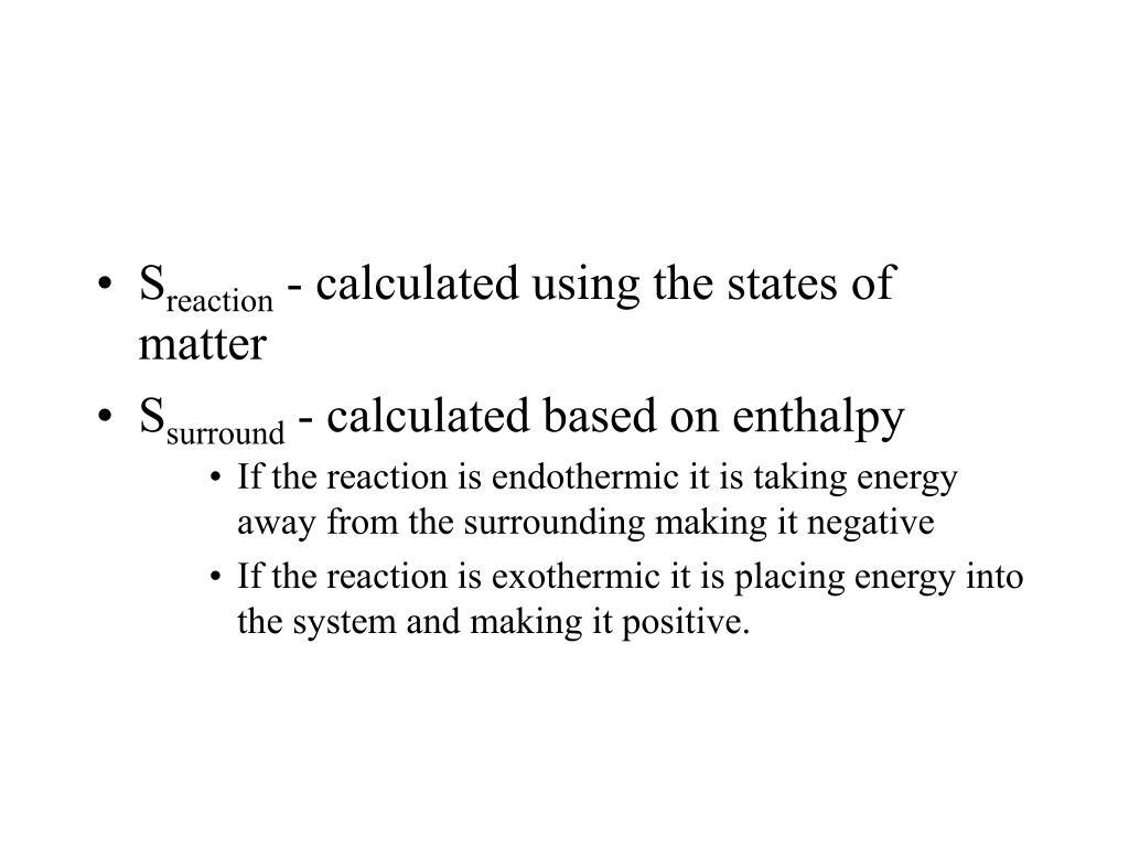 PPT Enthalpy, Entropy and Gibbs Law of Free Energy