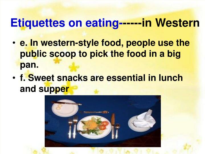 PPT Differences between Chinese and Western Table Manners PowerPoint