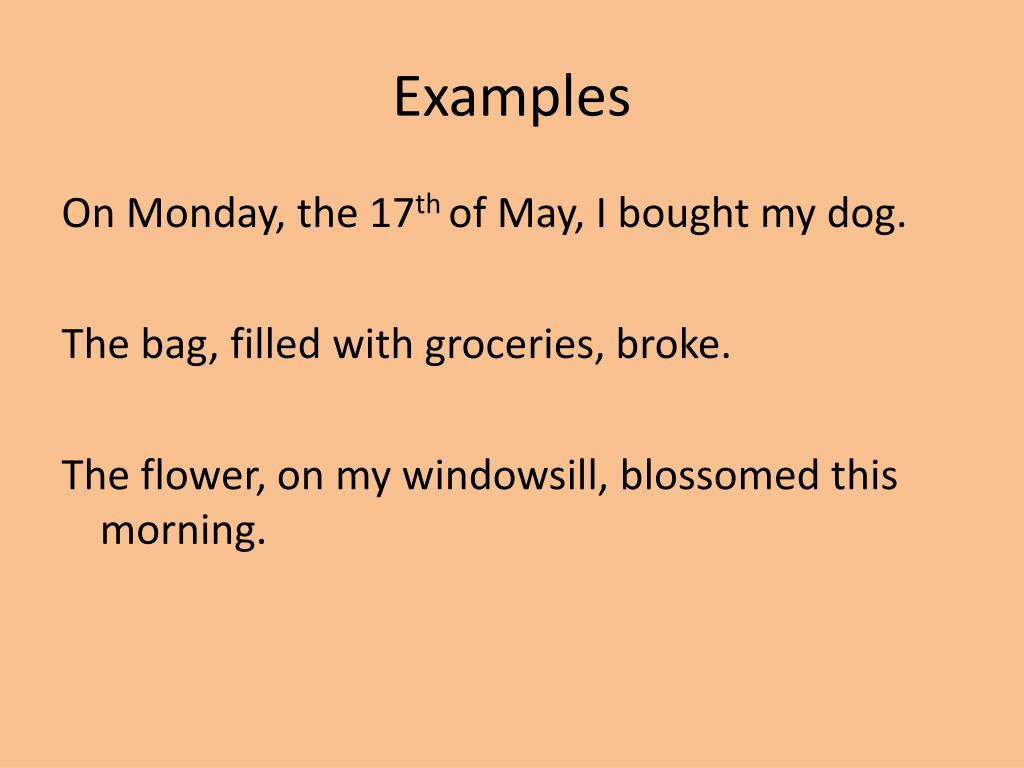 PPT Commas with Appositives PowerPoint Presentation, free download