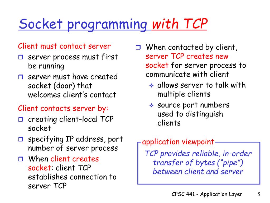 PPT TCP Socket Programming PowerPoint Presentation, free download