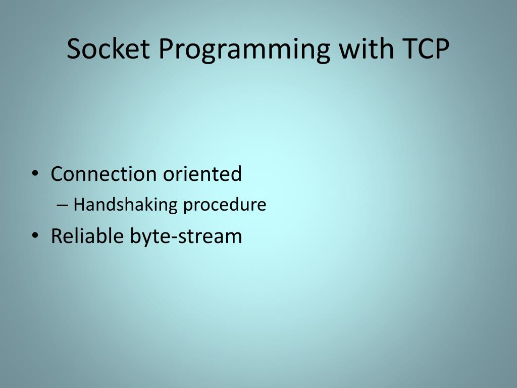 PPT Socket programming with UDP and TCP PowerPoint Presentation, free