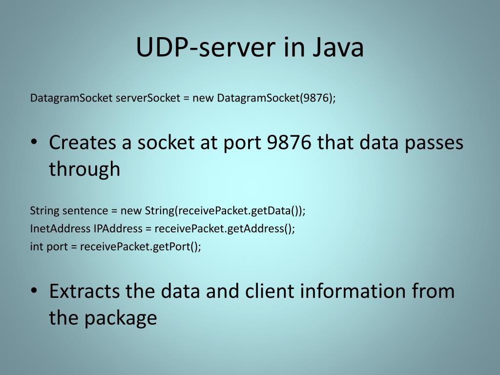 PPT Socket programming with UDP and TCP PowerPoint Presentation, free