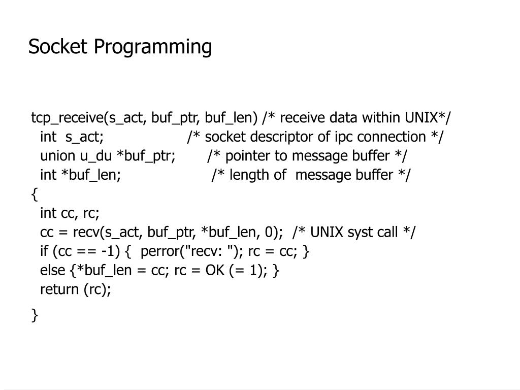 PPT Socket Programming PowerPoint Presentation, free download ID