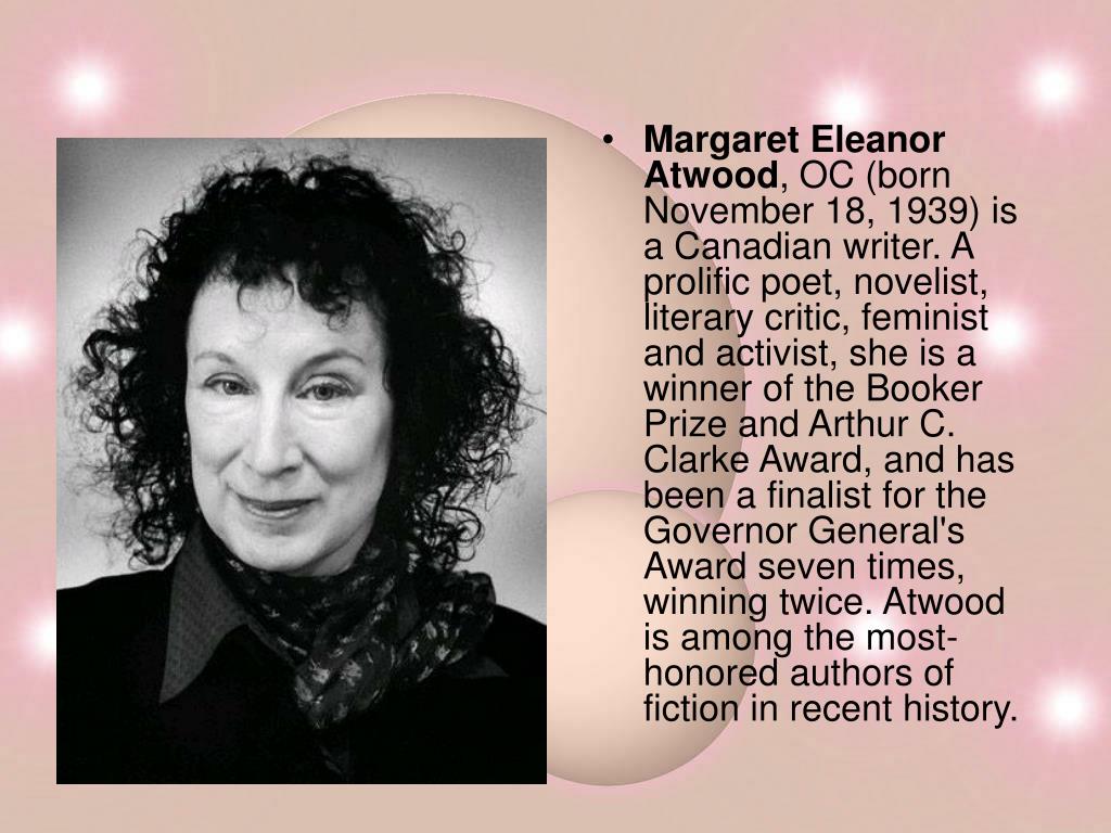 PPT MARGARET ATWOOD PowerPoint Presentation, free download ID3107537