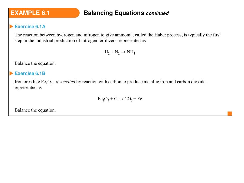 PPT Balance the following representation of the chemical reaction