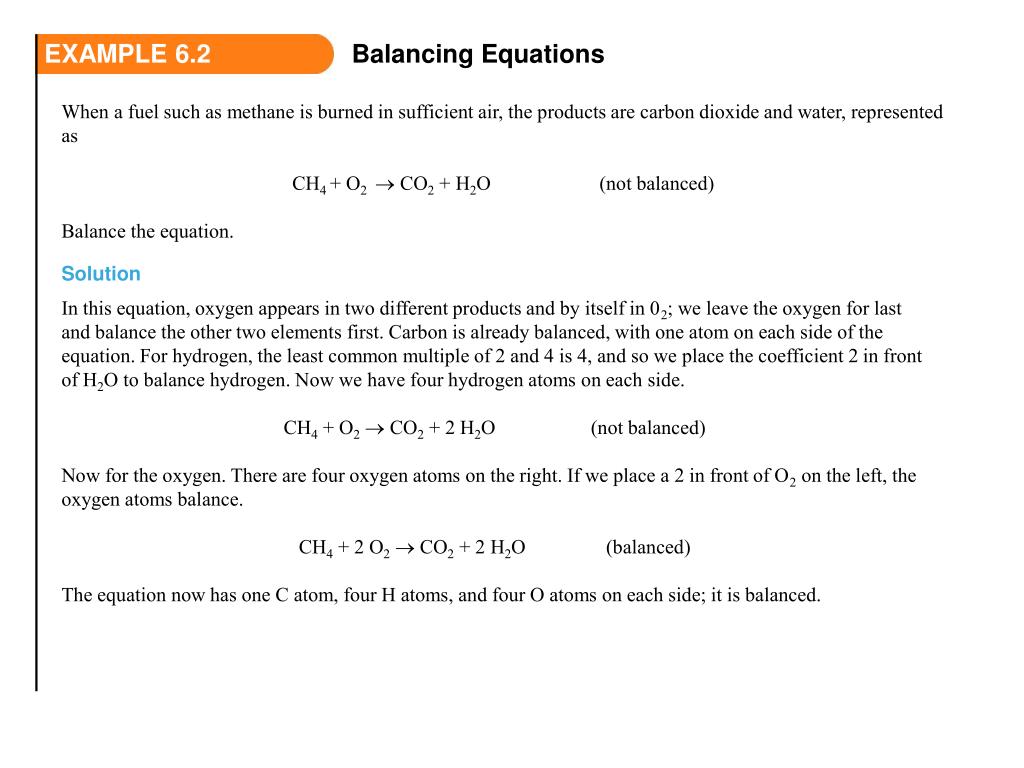 PPT Balance the following representation of the chemical reaction