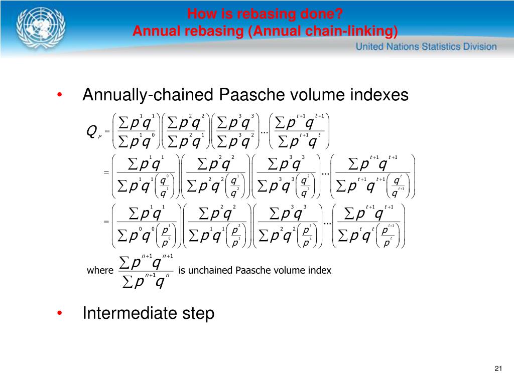 PPT Volume measures and Rebasing of National Accounts PowerPoint