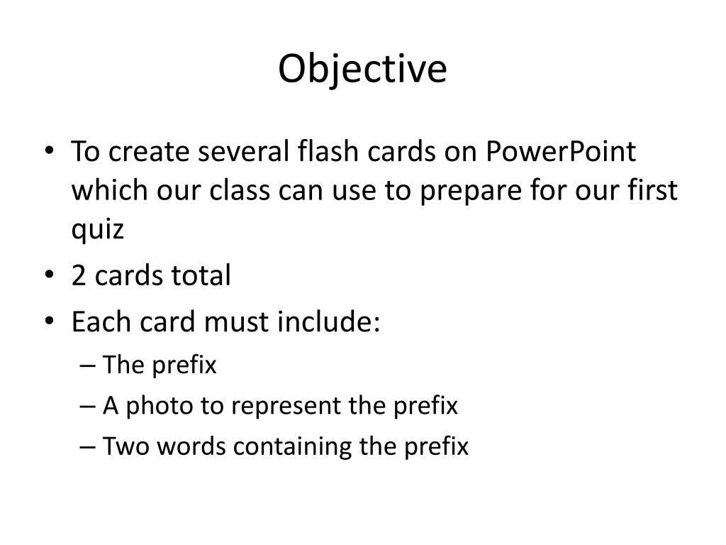 PPT Etymology Prefix Flash Cards PowerPoint Presentation, free