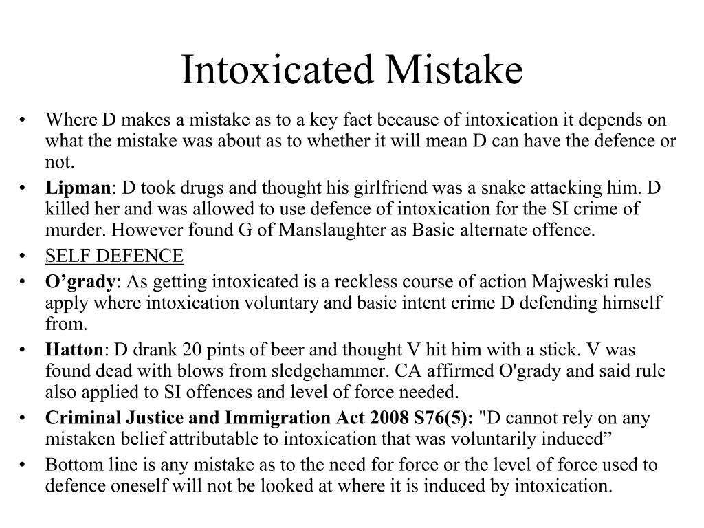 How Does the Involuntary Intoxication Defense Work in a Florida.