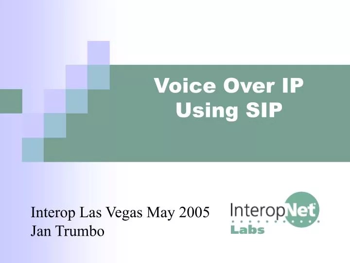 PPT Voice Over IP Using SIP PowerPoint Presentation, free download