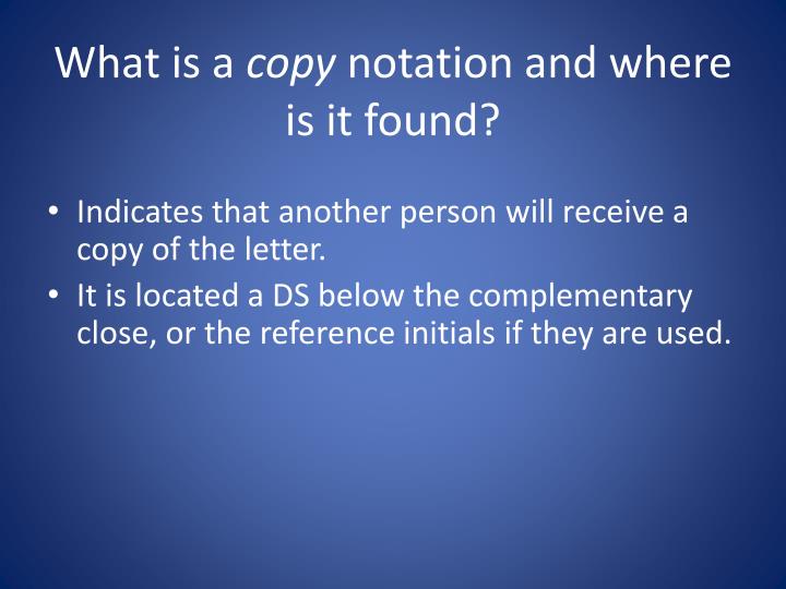 😂 When would a copy notation be used in a letter. When would a copy