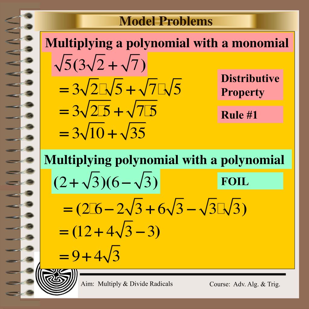 PPT Aim How do we multiply and divide radicals? PowerPoint