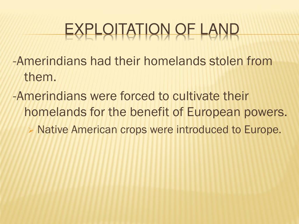 PPT The Devastation of the System on North Americans