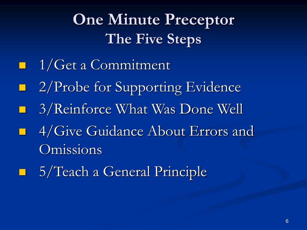 PPT The One Minute Preceptor PowerPoint Presentation, free download