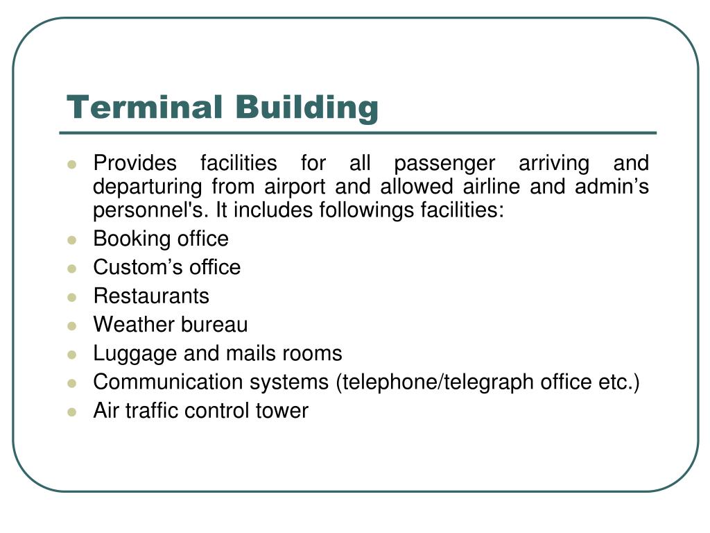 PPT Airport Components PowerPoint Presentation, free download ID3117189