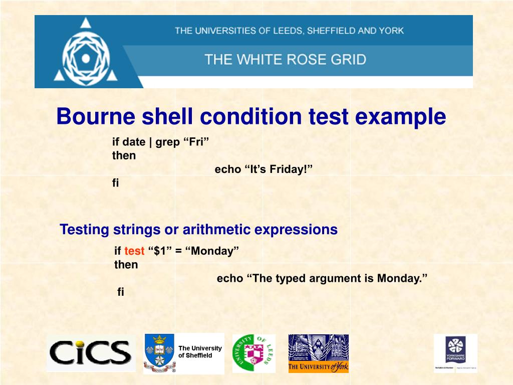 PPT Further Shell Scripting PowerPoint Presentation, free download ID3118154