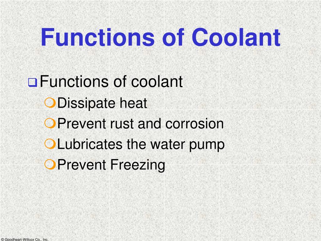 PPT Cooling System Functions PowerPoint Presentation, free download