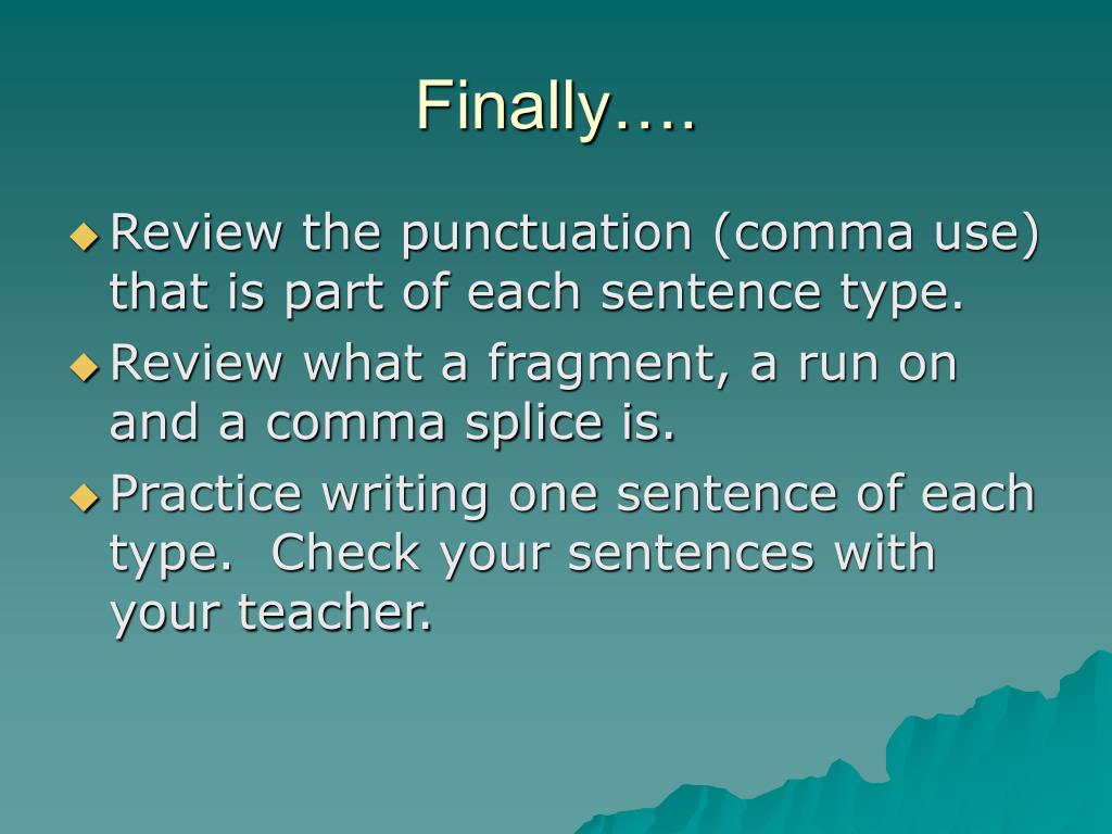PPT Sentence Types PowerPoint Presentation, free download ID3120651