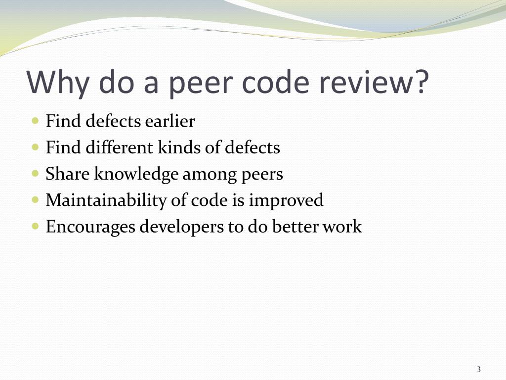 PPT Peer Code Review and Static Code Analysis Tools PowerPoint