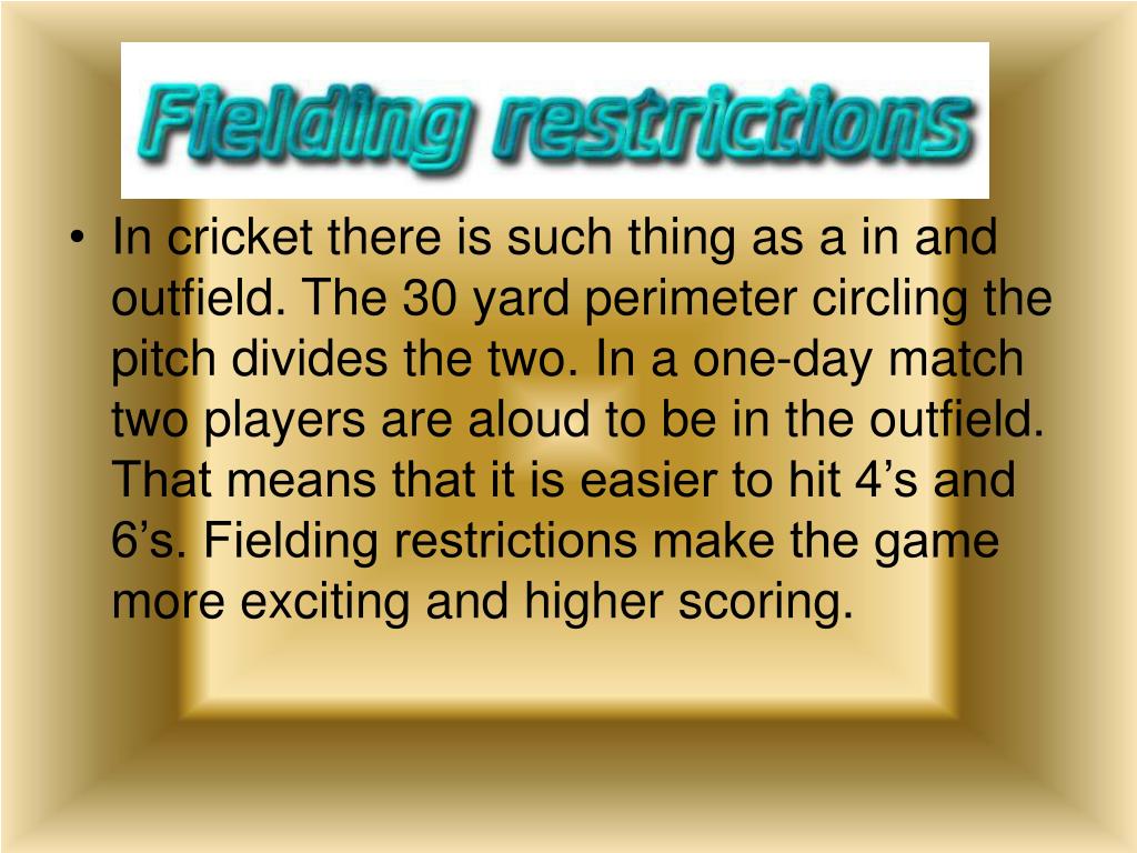 PPT Cricket Umpiring and Rules with a bit of history!!!!!! PowerPoint