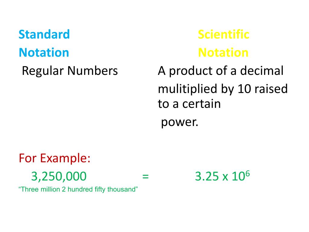 PPT Scientific Notation PowerPoint Presentation, free
