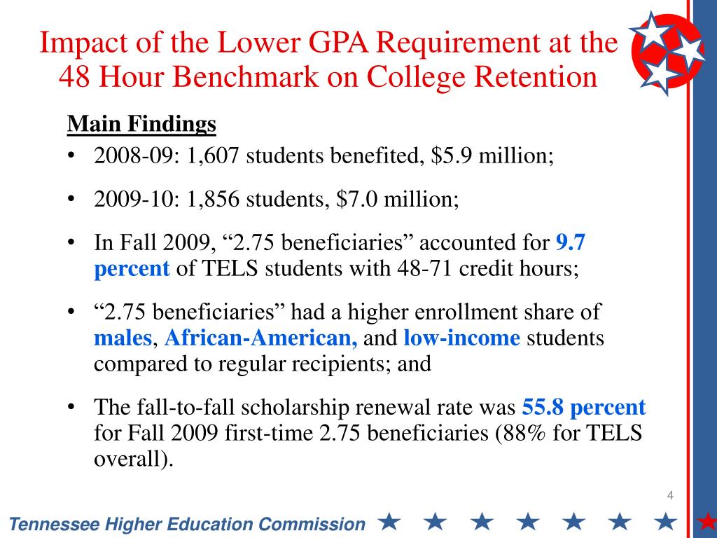 PPT Tennessee Education Lottery Scholarship Program Special Report