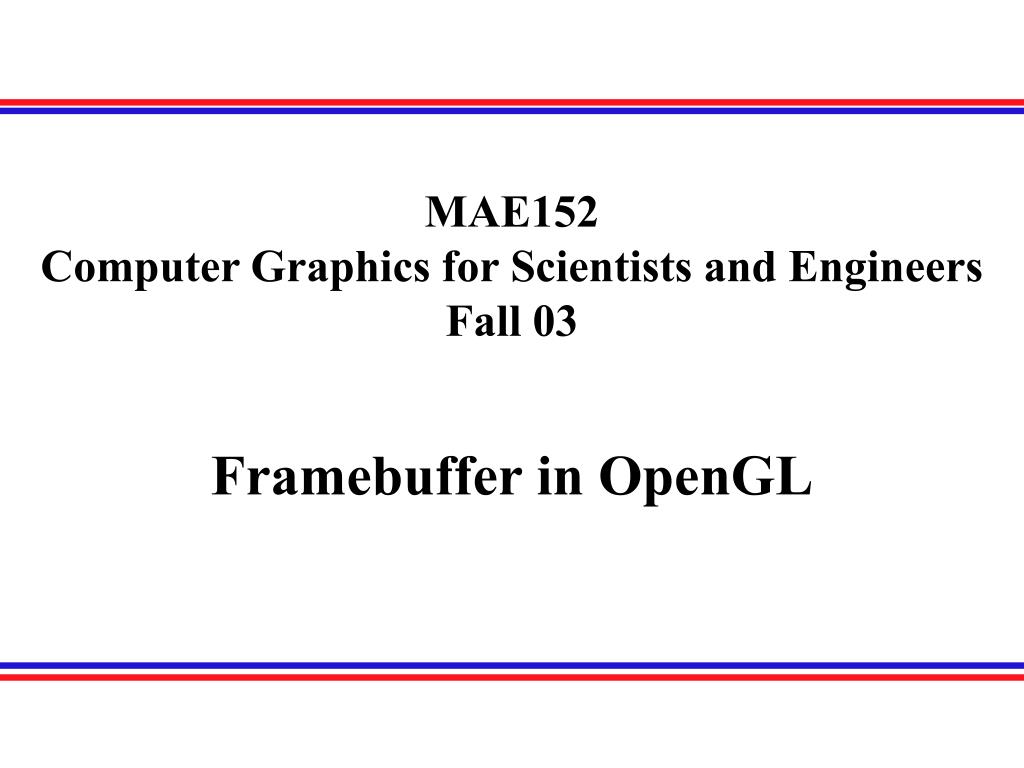 PPT Framebuffer in OpenGL PowerPoint Presentation, free download ID