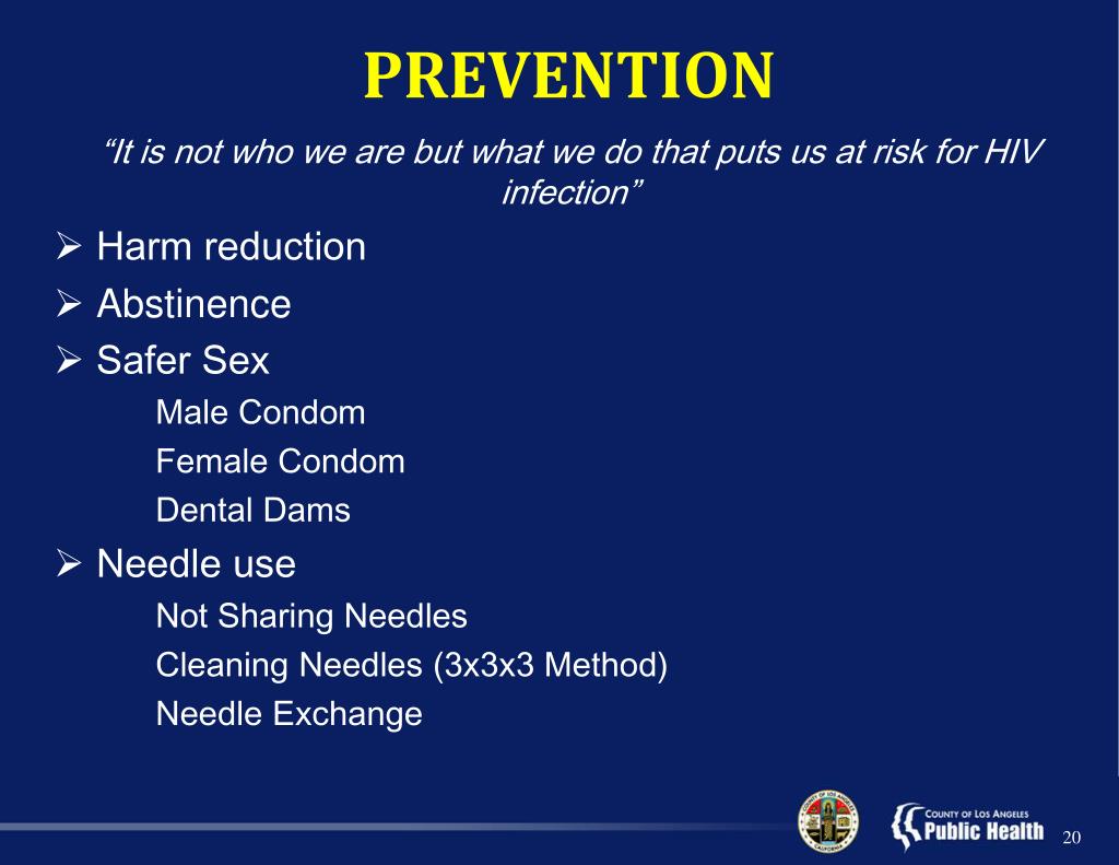 PPT County of Los Angeles Department of Public Health Division of HIV