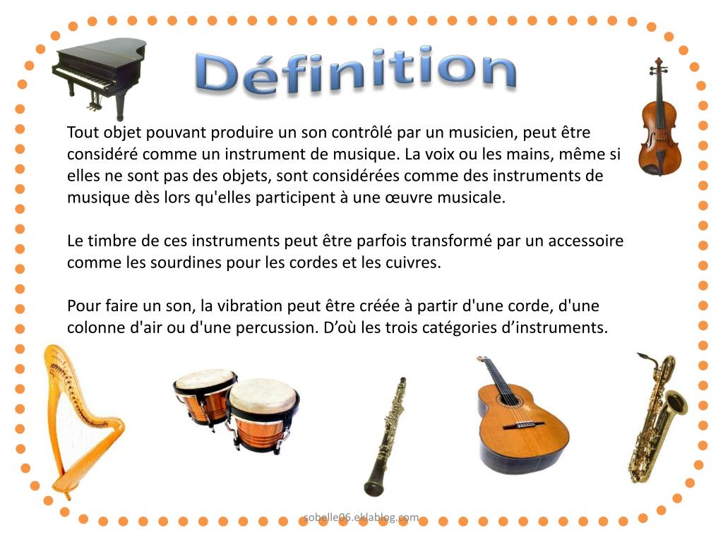 PPT Les instruments de musique PowerPoint Presentation, free download