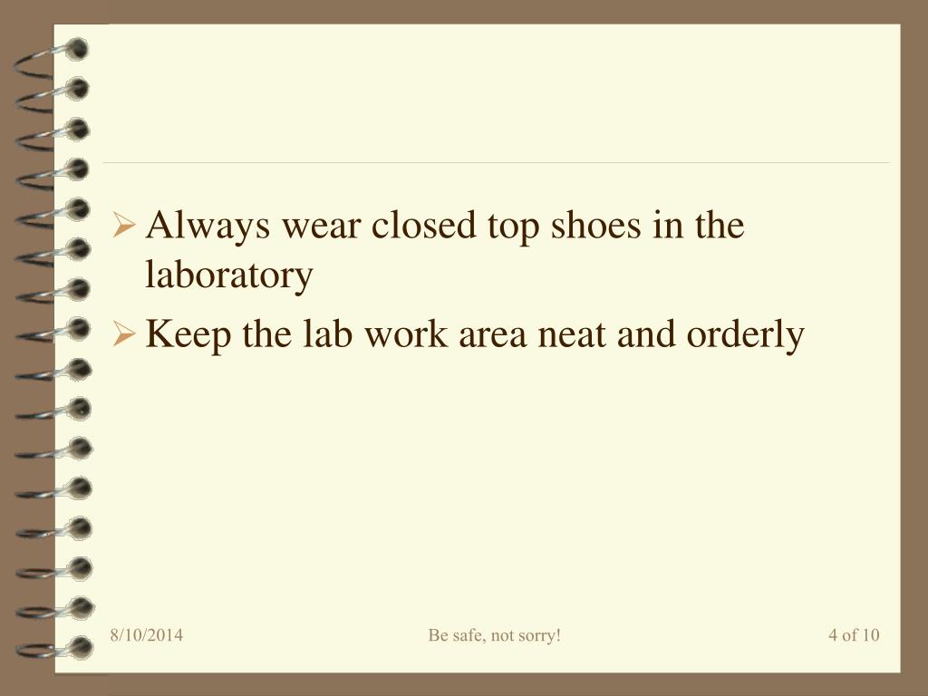 PPT Laboratory Safety and Etiquette PowerPoint Presentation, free