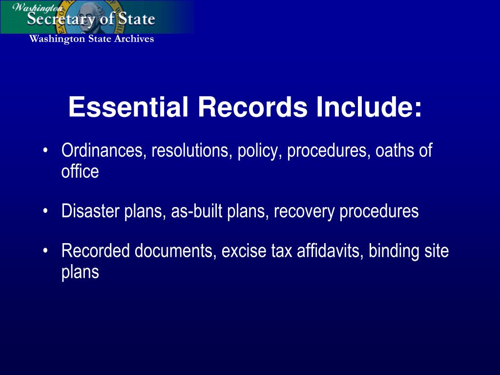 PPT Washington State Archives PowerPoint Presentation, free download
