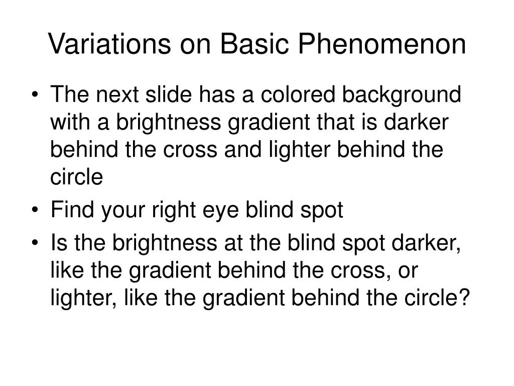 PPT - Demonstration of Blind Spot PowerPoint Presentation, free
