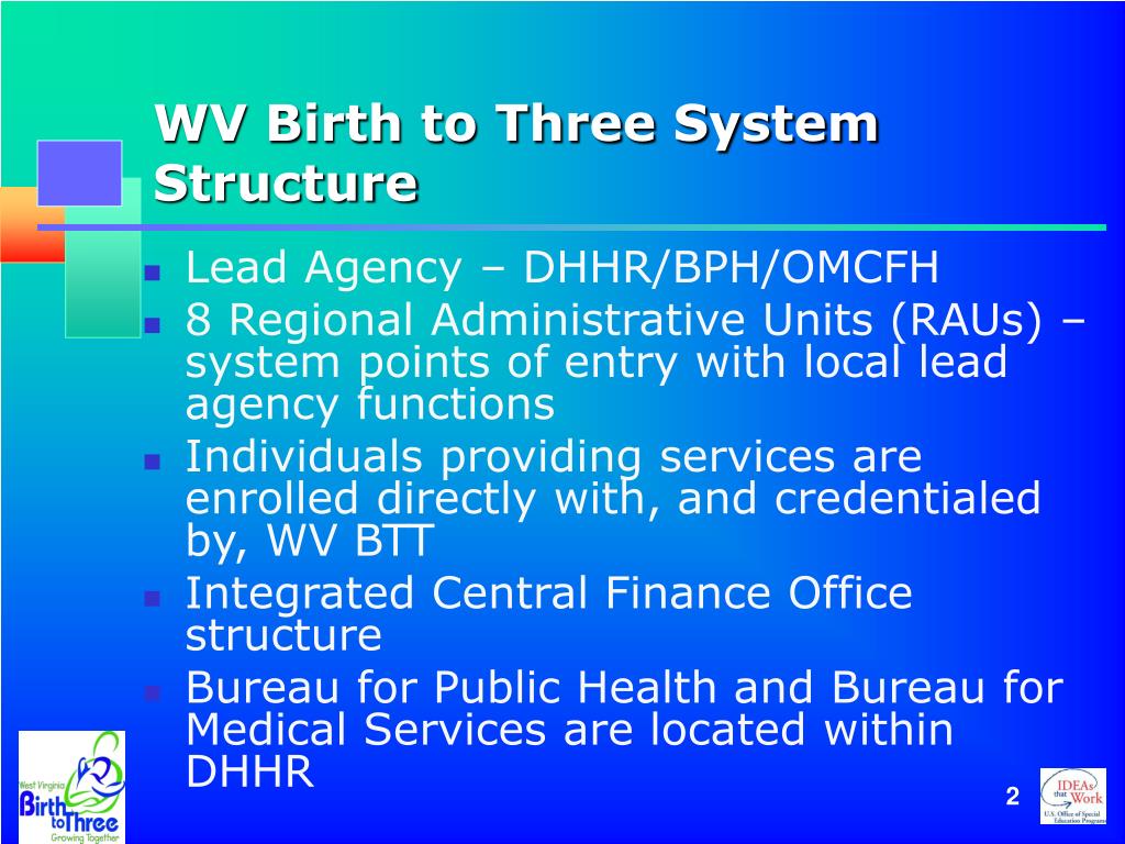 PPT WV Birth to Three NECTAC Medicaid Conference Call December, 2006
