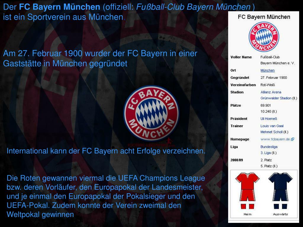 PPT FC Bayern München PowerPoint Presentation, free download ID3132690