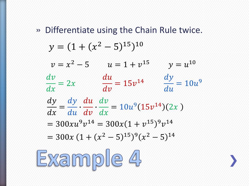 PPT Section 2.4 The Chain Rule PowerPoint Presentation, free download