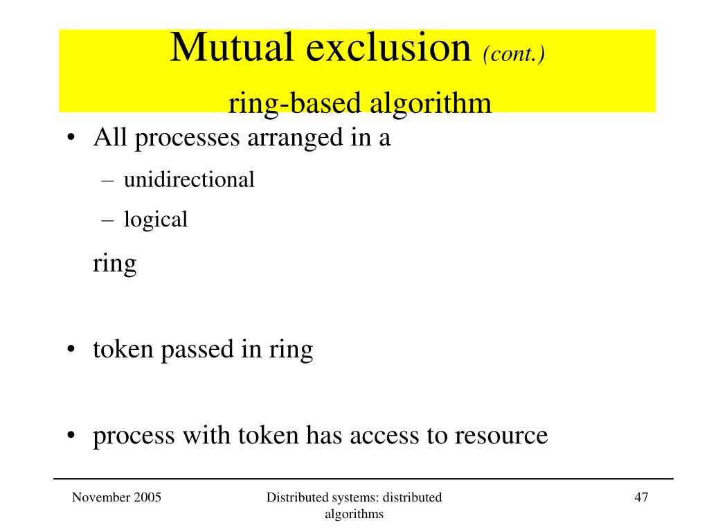 PPT Distributed Systems Distributed algorithms PowerPoint