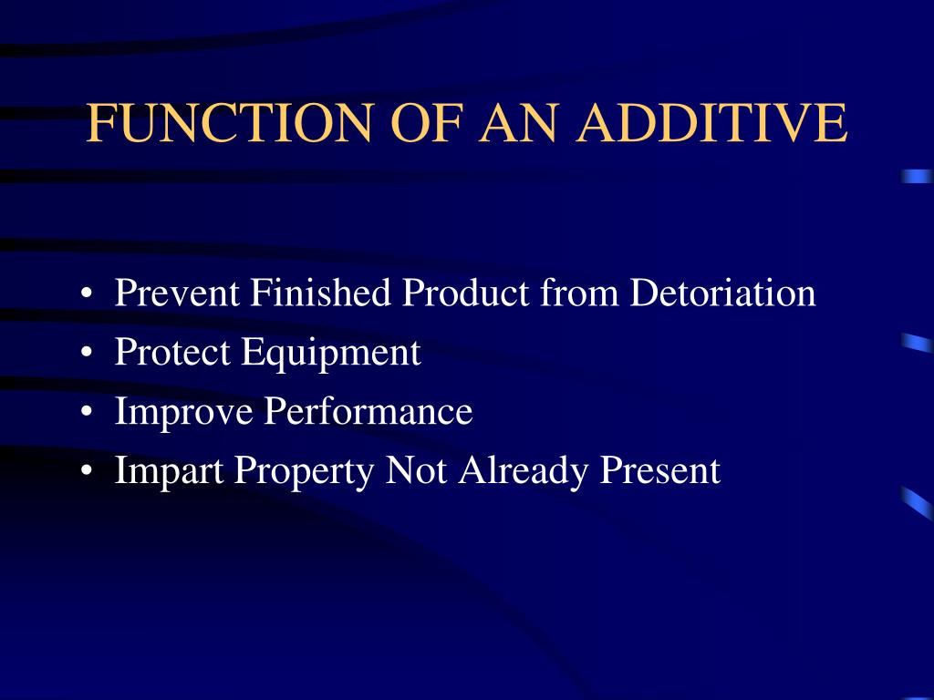 PPT ADDITIVES FOR FUELS & LUBRICANTS PowerPoint Presentation, free