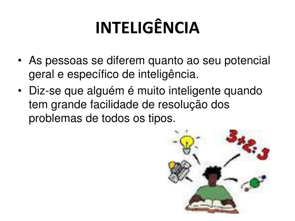 PPT INTELIGÊNCIA APLICADA AO TRABALHO PowerPoint Presentation, free