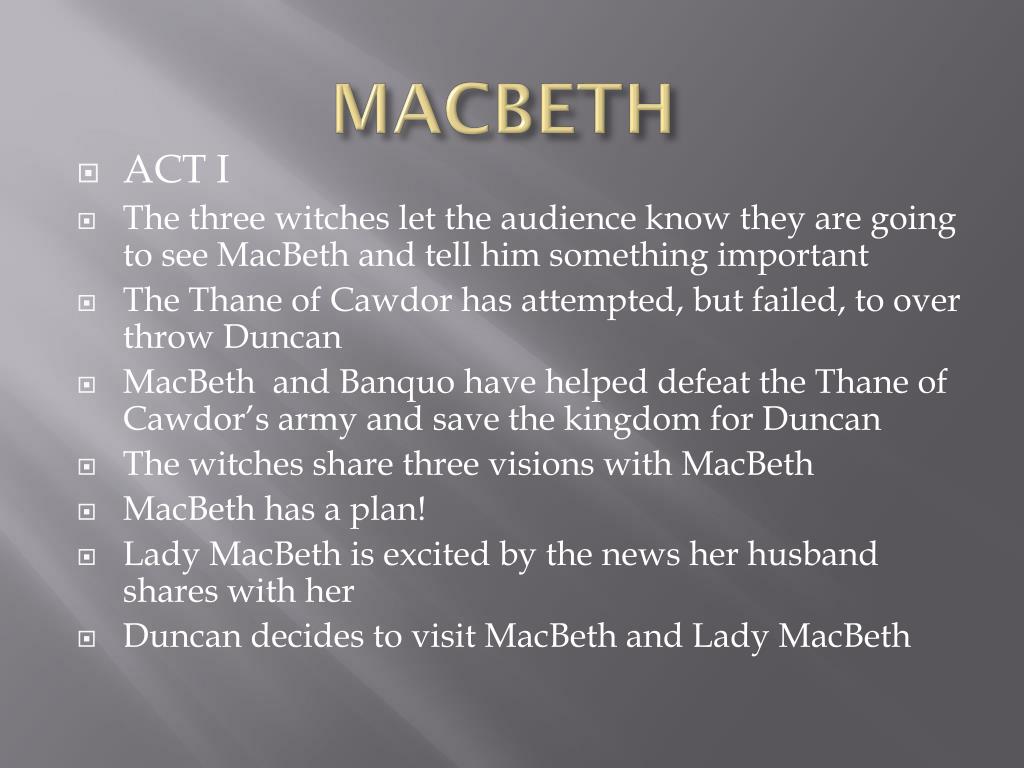 PPT MacBeth PowerPoint Presentation, free download ID3142977