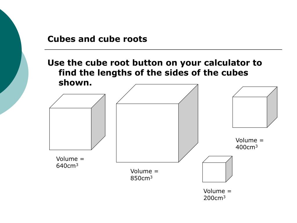 PPT Cubes and Cube Roots PowerPoint Presentation, free download ID