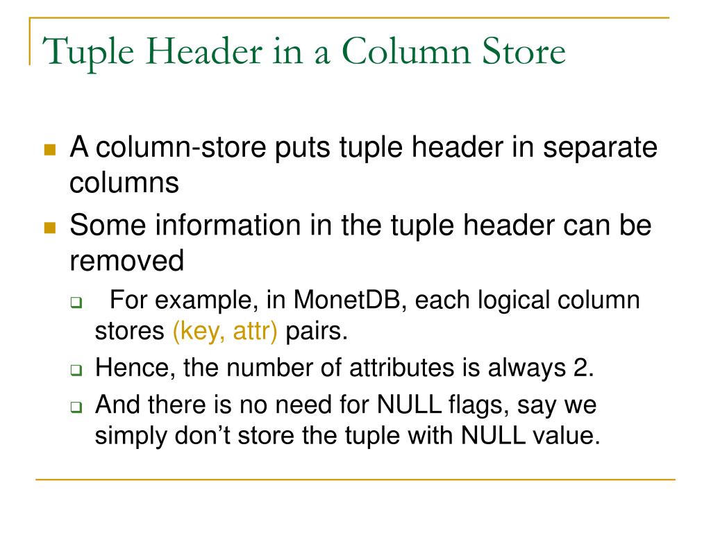 PPT CStore How Different are ColumnStores and RowStores