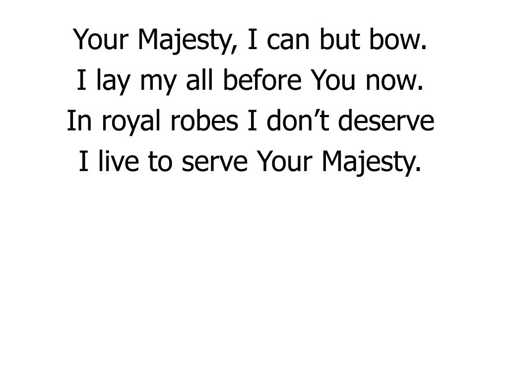 PPT King of Kings, Majesty PowerPoint Presentation, free download