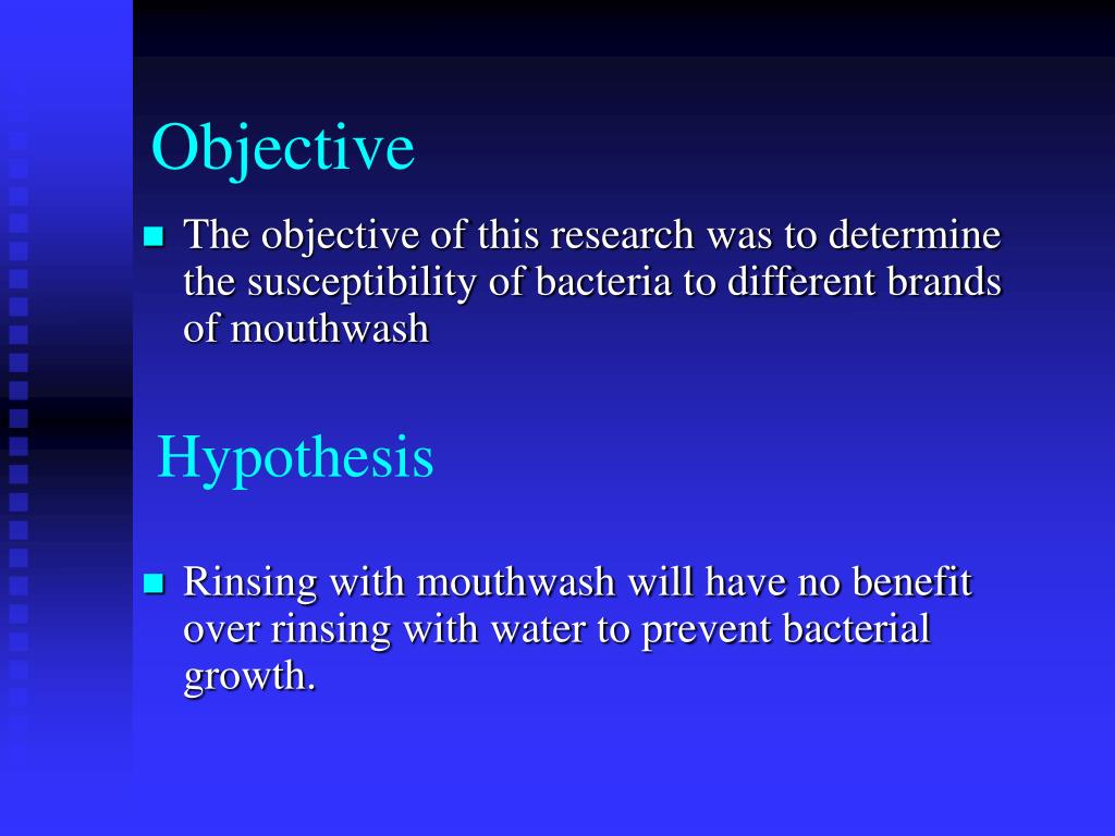PPT Mouthwash Effectiveness Against Oral Bacteria PowerPoint