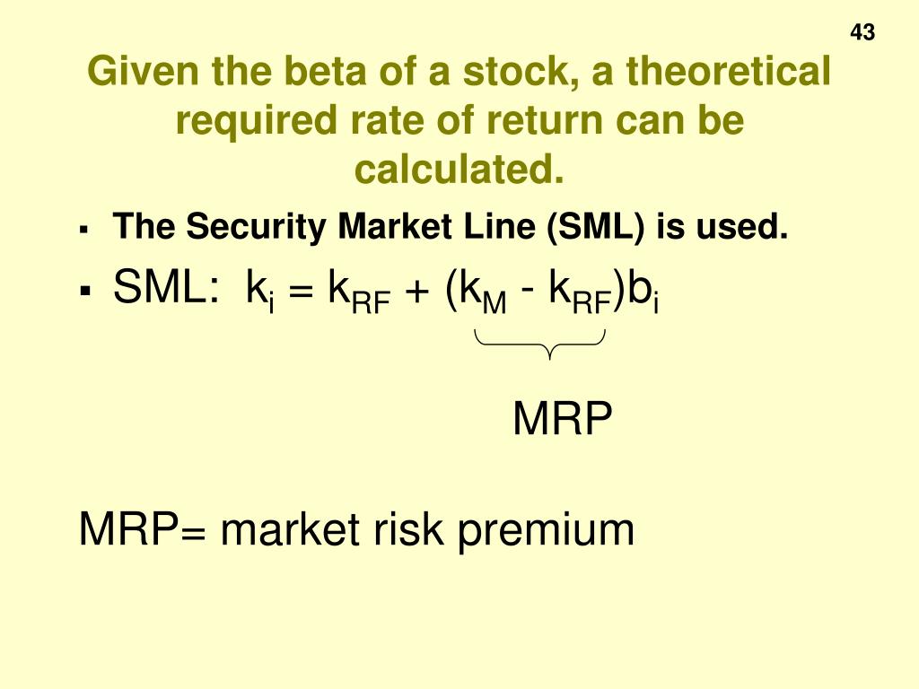 PPT CHAPTER 9 Risk and Rates of Return PowerPoint Presentation, free